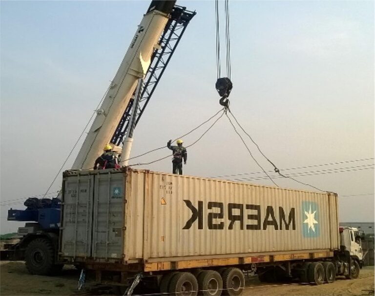 Dỡ hàng, tháo dỡ và di chuyển kết cấu thép